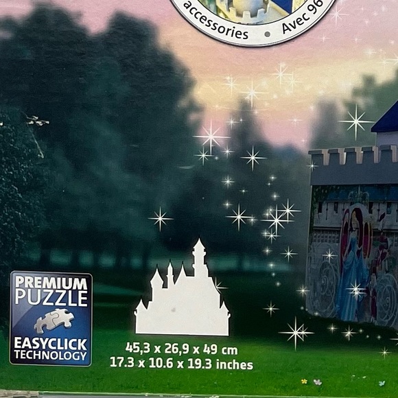 SALE-Disney-Ravensburger 3-D puzzle-Cinderella Castle-IOB-216pc complete-RARE - Picture 12 of 12